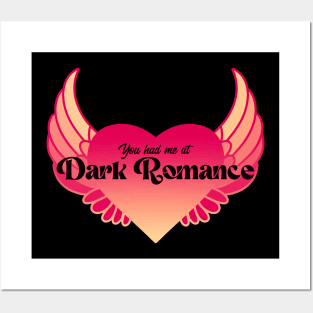 You Had Me At Dark Romance | Winged Heart Posters and Art